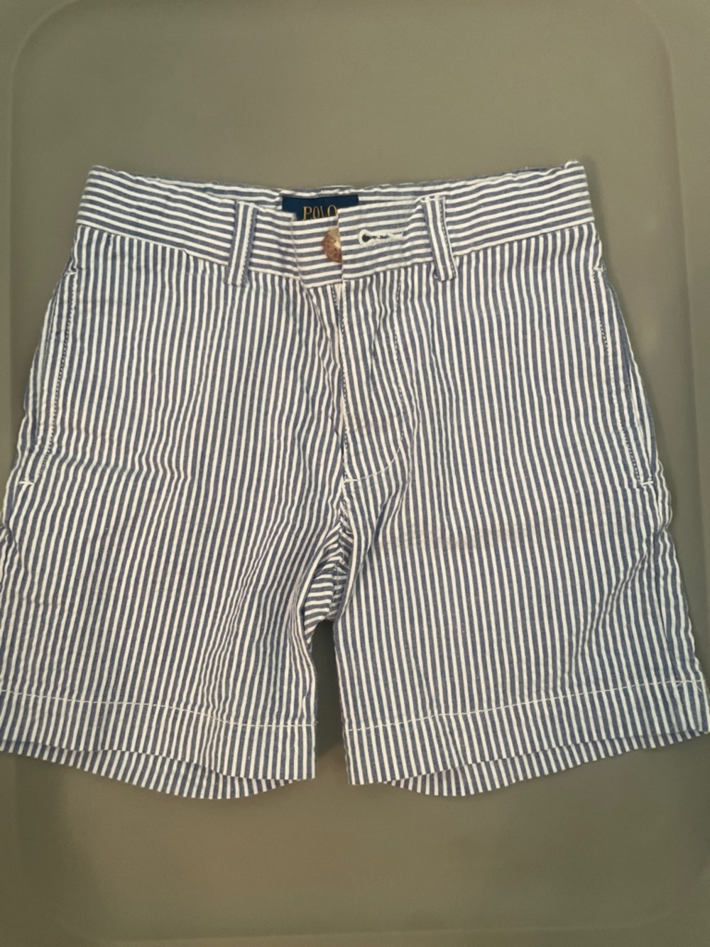Polo by Ralph Lauren Blue & White Striped Shorts